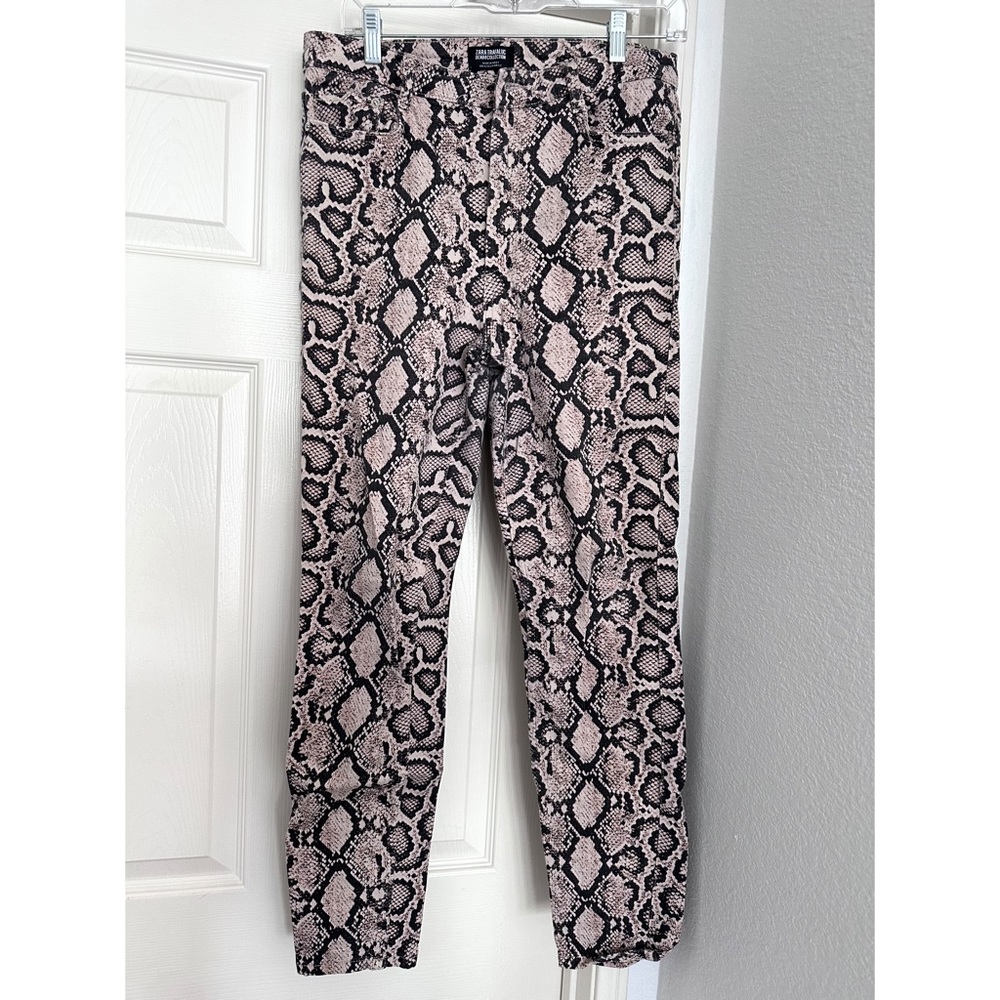 Zara Trafaluc Denim Collection Snake Print Hi-Rise Skinny Jean